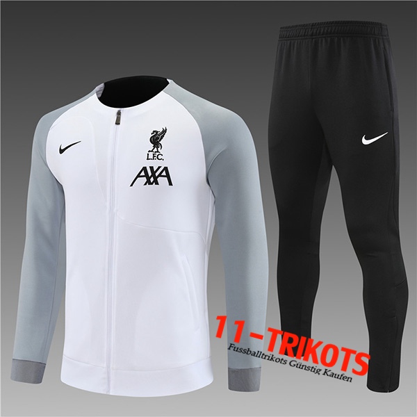 FC Liverpool Trainingsanzug (Jacke) Kinder Weiß 2022/2023