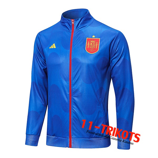 Spanien Trainingsjacke Blau 2022/2023