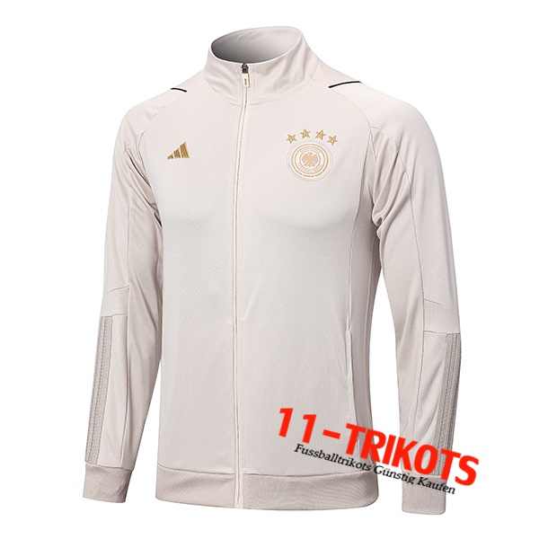 Deutschland Trainingsjacke Beige 2022/2023