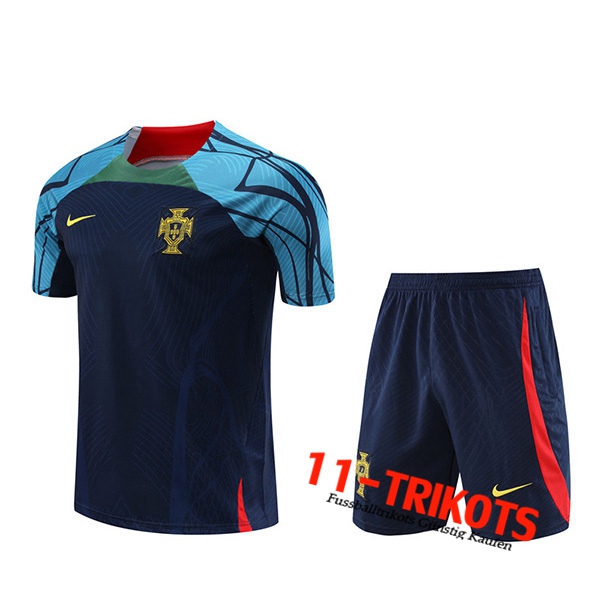 Portugal Trainingstrikot + Hose Navy blau 2022/2023