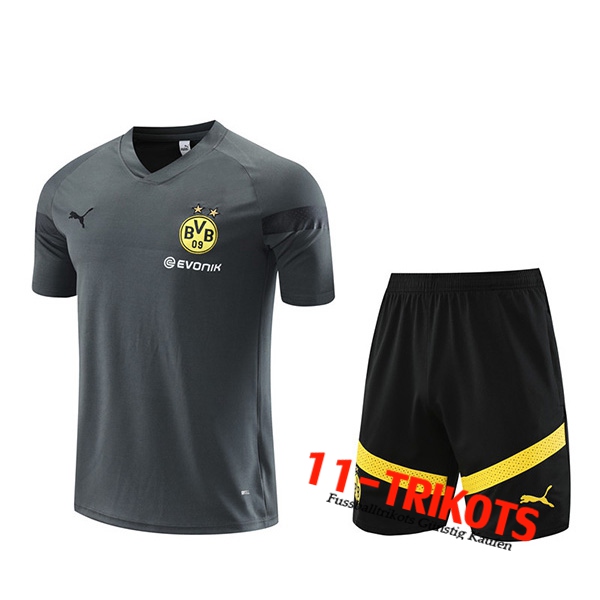 Dortmund Trainingstrikot + Hose Grau 2022/2023