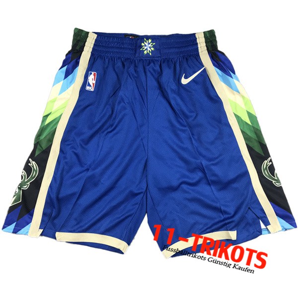 Shorts NBA Milwaukee Bucks Blau