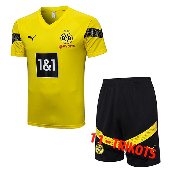 Dortmund Trainingstrikot + Shorts Gelb 2022/2023