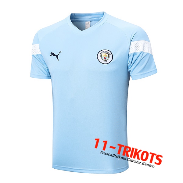 Manchester City Training T-Shirts Hellblau 2022/2023