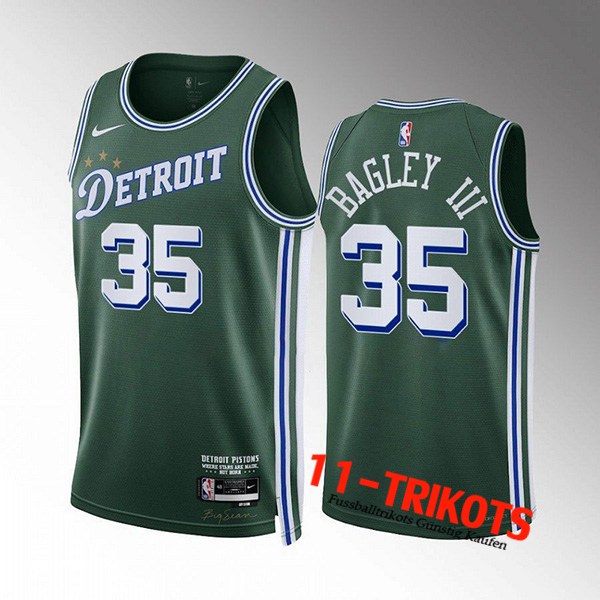 Trikots Detroit Pistons (BAGLEY III #35) 2022/23 Grün