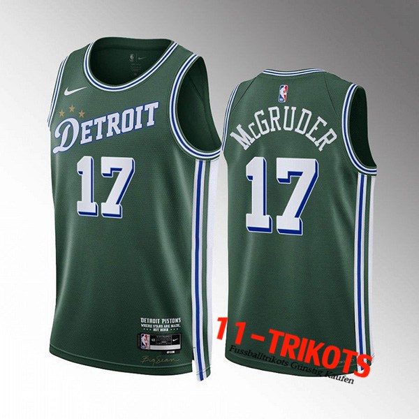 Trikots Detroit Pistons (McGRUDER #17) 2022/23 Grün