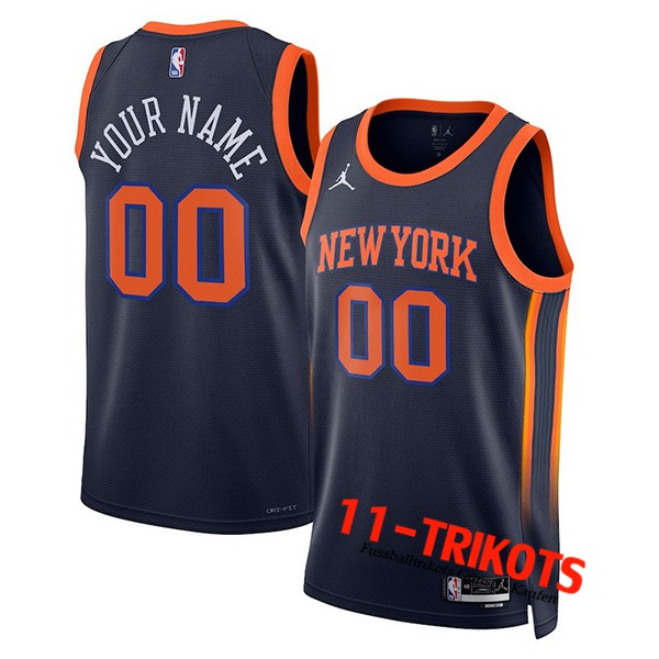 Trikots New York Knicks (YOUR NAME #00) 2022/23 Schwarz