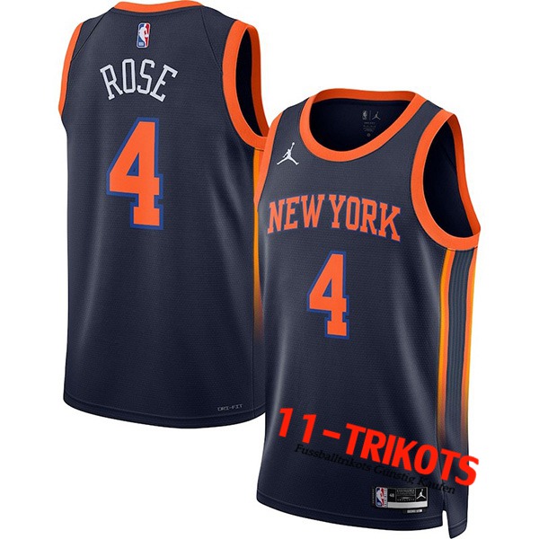 Trikots New York Knicks (Rosa #4) 2022/23 Schwarz