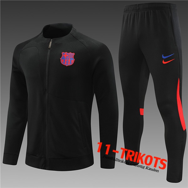 FC Barcelone Trainingsanzug (Jacke) Kinder Schwarz 2022/2023