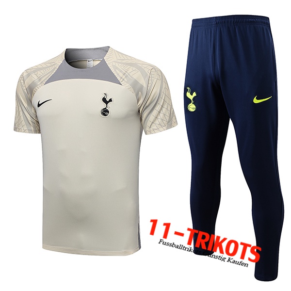 Tottenham Hotspurs Trainingstrikot + Hose Gelb 2023/2023