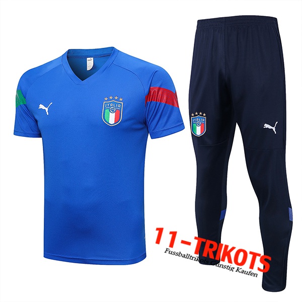 Italien Trainingstrikot + Hose Blau 2023/2023