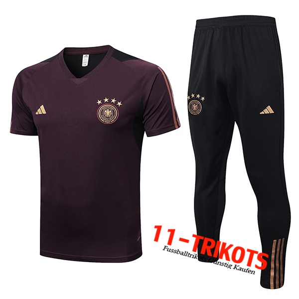 Deutschland Trainingstrikot + Hose Braun 2023/2023