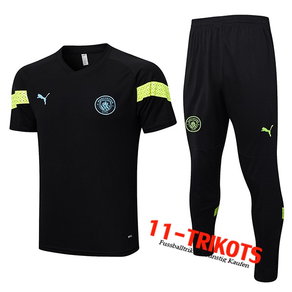 Manchester City Trainingstrikot + Hose Schwarz 2023/2023