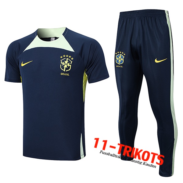 Brasilien Trainingstrikot + Hose Navy blau 2023/2023