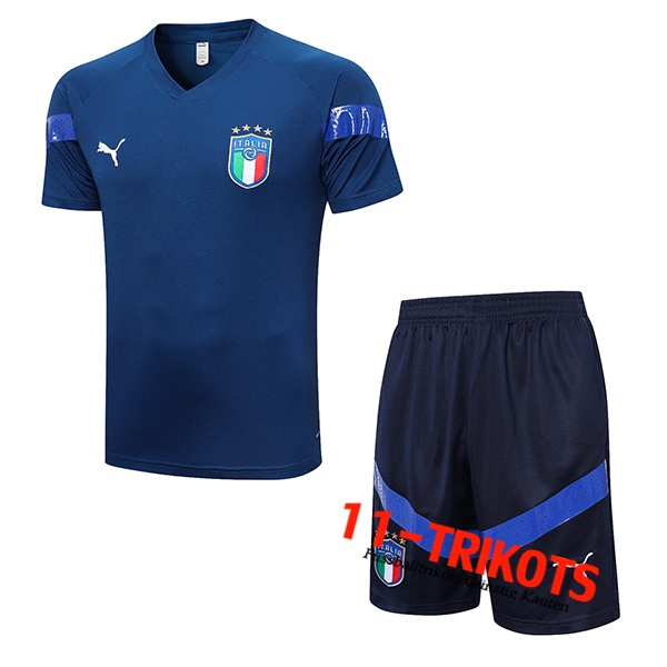 Italien rainingstrikot + Shorts Navy blau 2023/2023