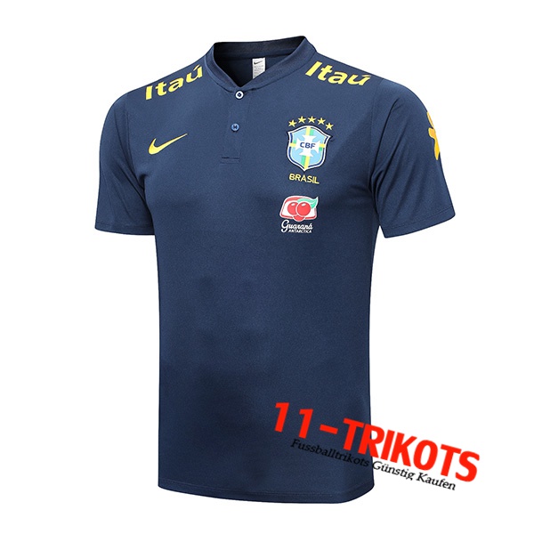 Brasilien Poloshirt Navy blau 2023/2023