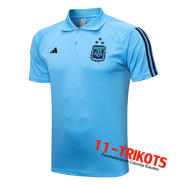 Argentinien Poloshirt Hellblau 2023/2023