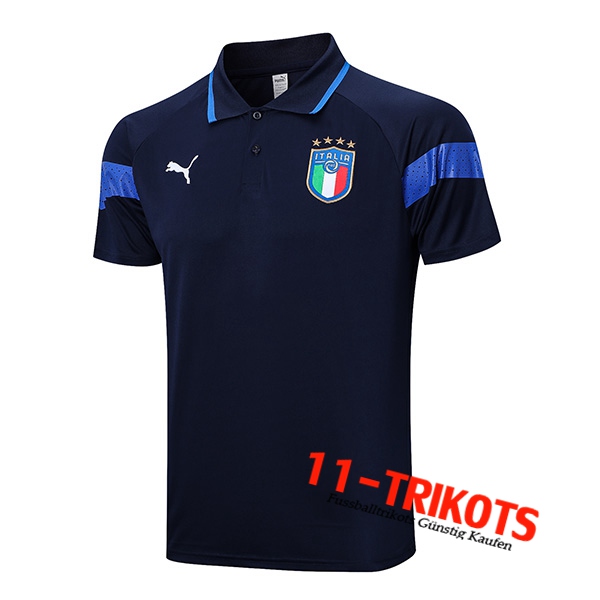 Italien Poloshirt Navy blau 2023/2023