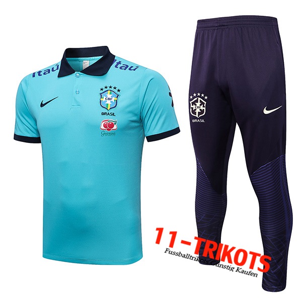 Brasilien Poloshirt Hellblau 2023/2023