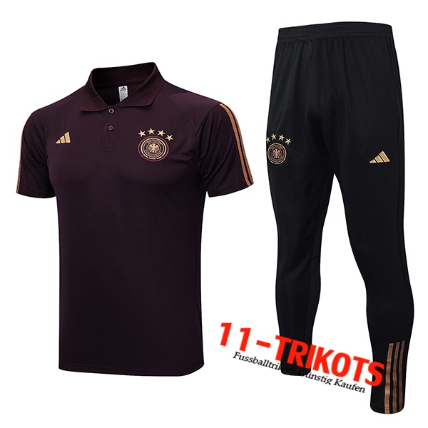 Deutschland Poloshirt Braun 2023/2023