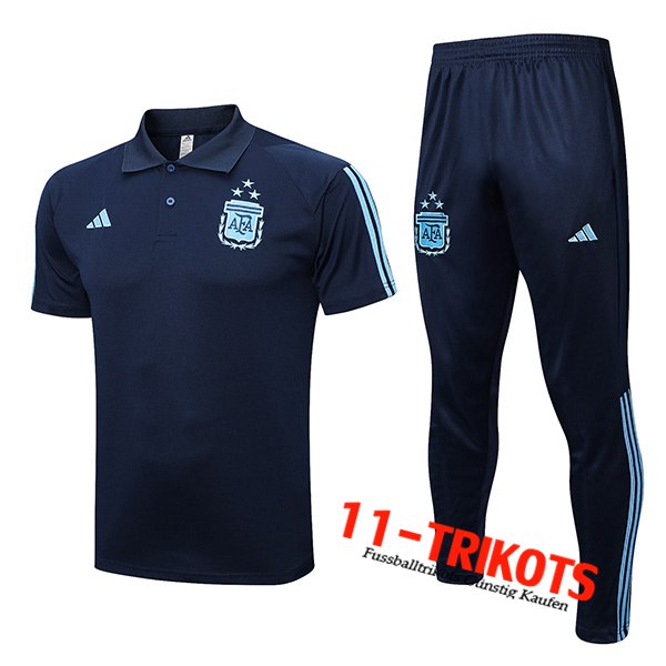 Argentinien Poloshirt Navy blau 2023/2023