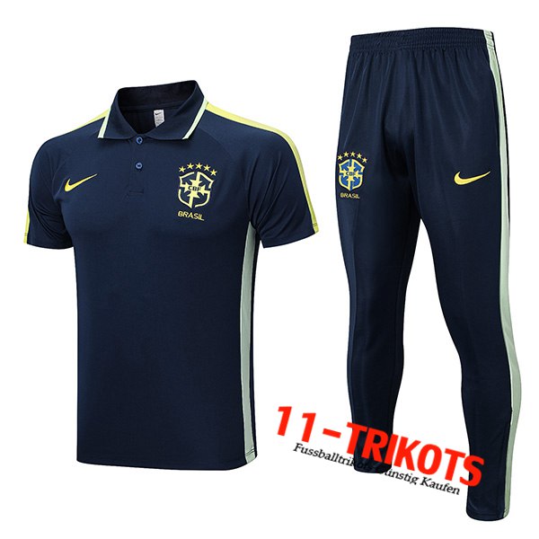 Brasilien Poloshirt Navy blau 2023/2023