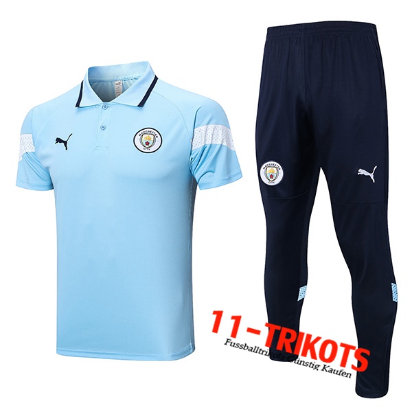 Manchester City Poloshirt Hellblau 2023/2023