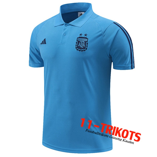 Argentinien Poloshirt Hellblau 2023/2023