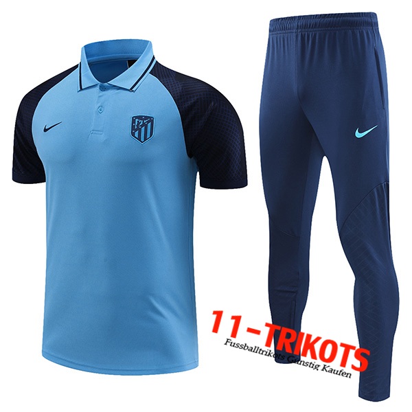 Atletico Madrid Poloshirt Hellblau 2023/2023