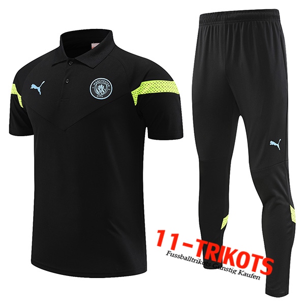 Manchester City Poloshirt Schwarz 2023/2023