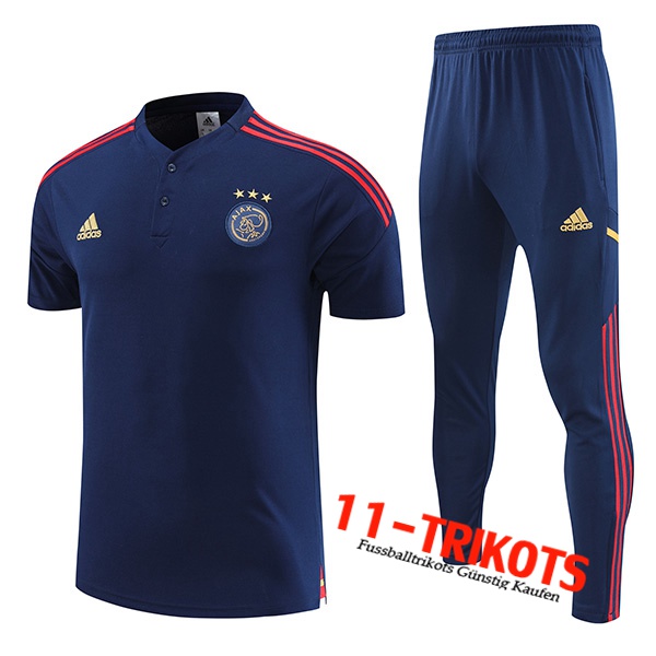 Ajax Poloshirt Navy blau 2023/2023