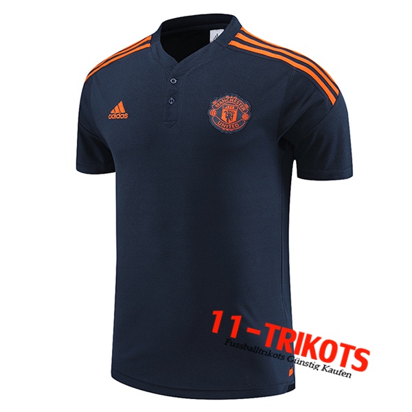 Manchester United Poloshirt Dunkelblau 2023/2023