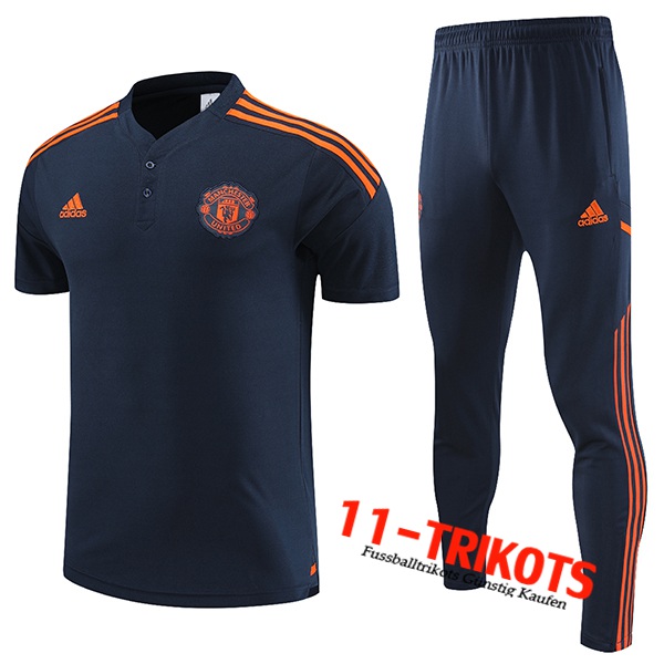 Manchester United Poloshirt Dunkelblau 2023/2023