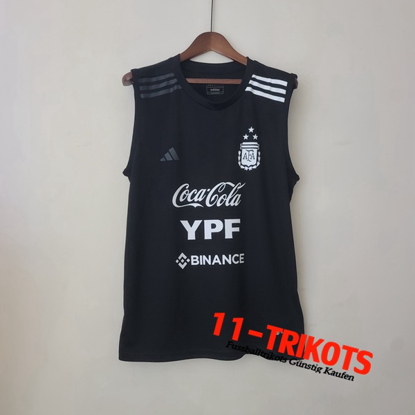 Argentinien Trainings-Tanktop Schwarz 2023/2023