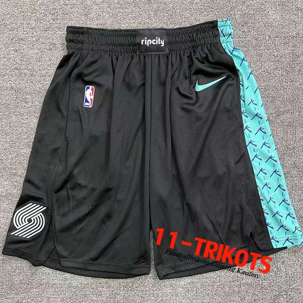 Shorts NBA Portland Trail Blazers Schwarz/Grün