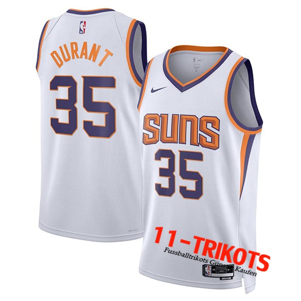 Trikots Phoenix Suns (DURANT #35) 2023/23 Weiß Association Edition