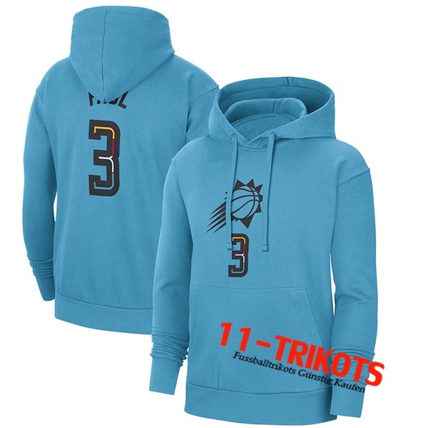 Training Sweatshirt Mit Kapuze Phoenix Suns Hellblau 2023