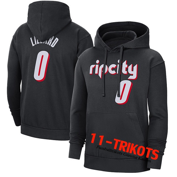 Training Sweatshirt Mit Kapuze Portland Trail Blazers Schwarz 2023