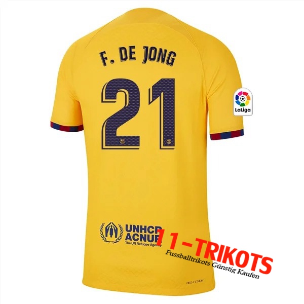 Barcelona Fussball Trikots (F.DE JONG #21) 2023/2023 Vierte