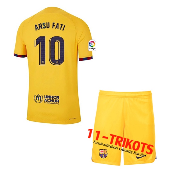 Barcelona Fussball Trikots (ANSU FATI #10) Kinder Vierte 2023/2023