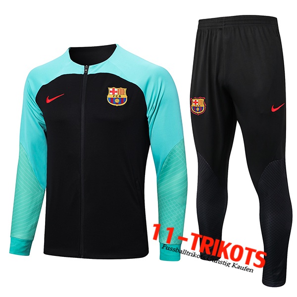 FC Barcelona Trainingsanzug (Jacke) Schwarz 2023/2023