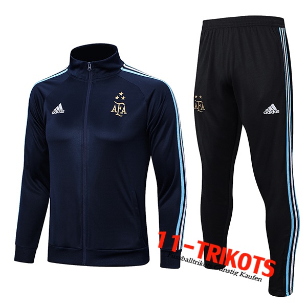 Argentinien Trainingsanzug (Jacke) 3 Stars Navy blau 2023/2023