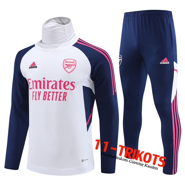 Arsenal Trainingsanzug High Collar Weiß 2023/2023