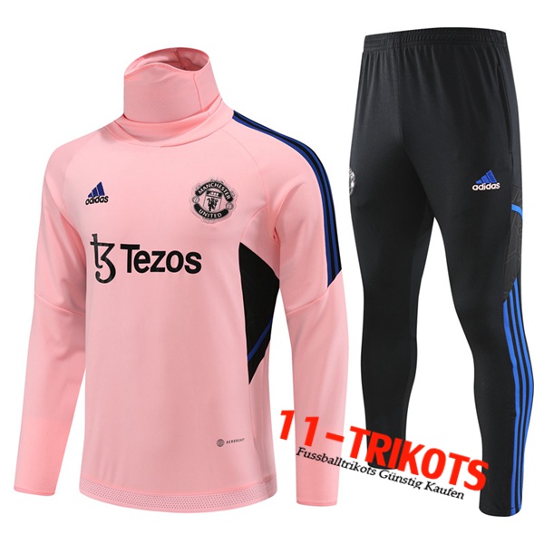 Manchester United Trainingsanzug High Collar Roos 2023/2023