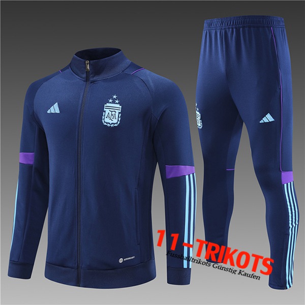 Argentinien Trainingsanzug (Jacke) Kinder Navy blau 2023/2023