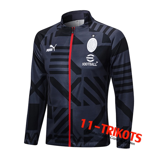 AC Milan Trainingsjacke Schwarz/Grau 2023/2023