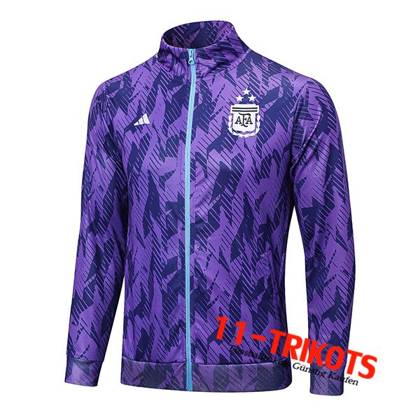 Argentinien Trainingsjacke 3 Stars lila 2023/2023