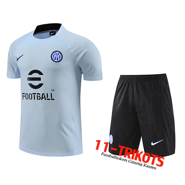 Inter Milan Trainingstrikot + Shorts Hellblau 2023/2024