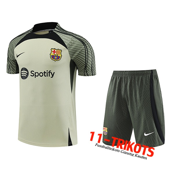FC Barcelona Trainingstrikot + Shorts Grün 2023/2024