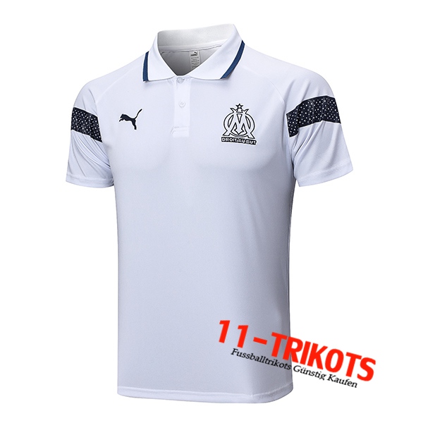 Marseille Poloshirt Weiß 2022/2023